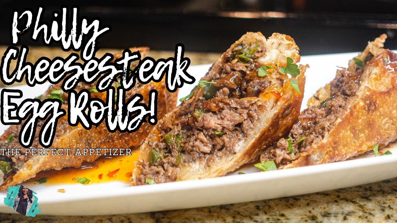 QUICK & EASY CHEESESTEAK EGG ROLLS |THE PERFECT GAME DAY APPETIZER | RECIPE TUTORIAL