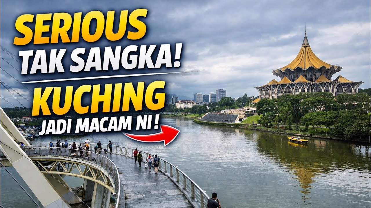 “TAK SANGKA KUCHING MACAM NI SEKARANG! Jalan di Darul Hana Bridge”