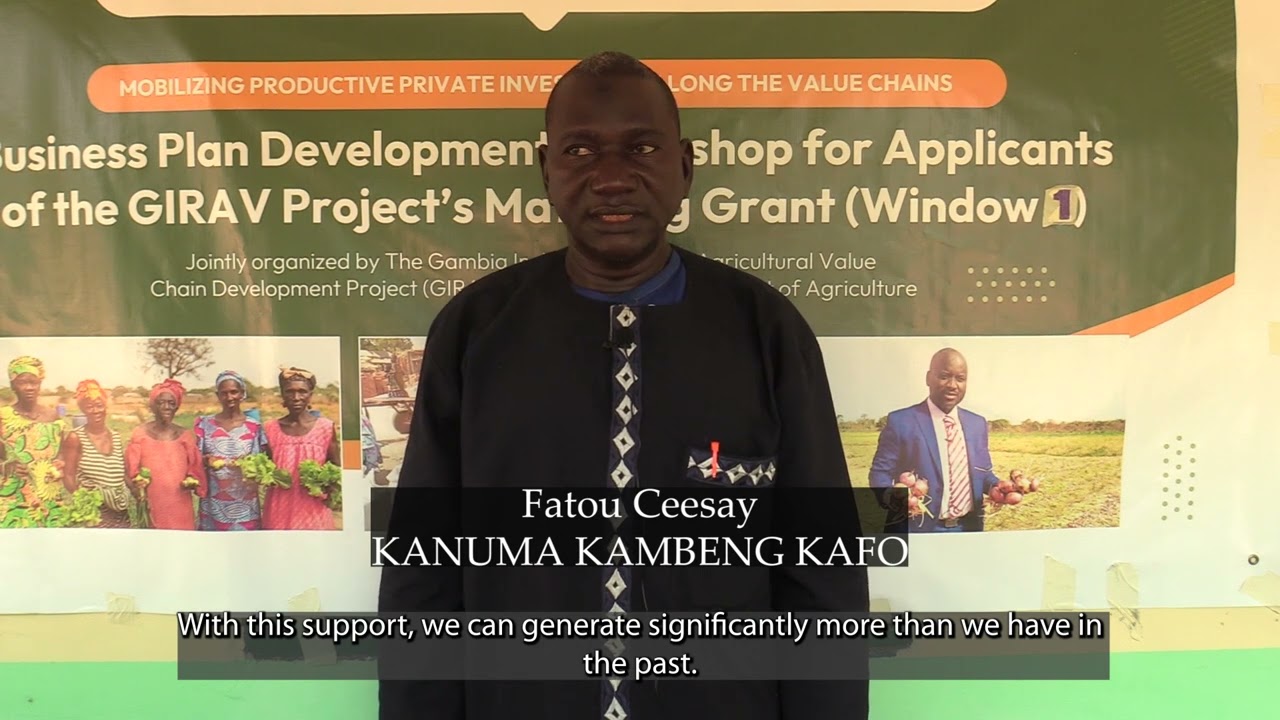 GIRAV MATCHING GRANT WINDOW 1 APPLICANTS