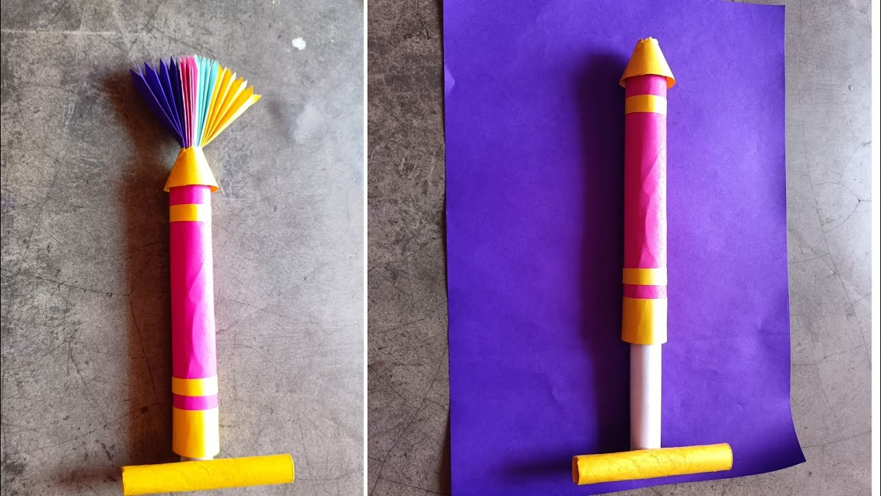 Paper Pichkari/Holi Special Craft/Colourful Craft For Holi/How To Make Paper Pichkari ।