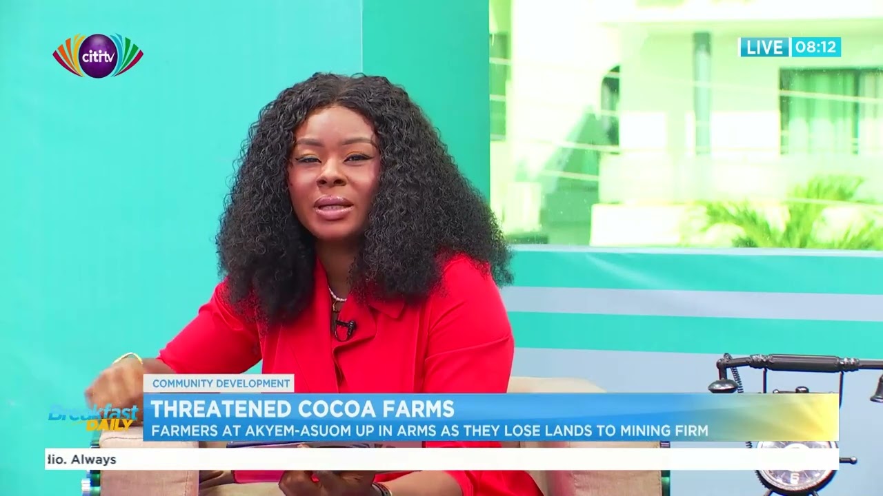 Farmers at Akyem-Asuom up in arms as they lose lands to mining firm | Breakfast Daily