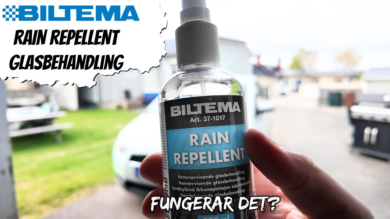 TEST! BILTEMA RAIN REPELLENT - GLASBEHANDLING! Fungerar det?!