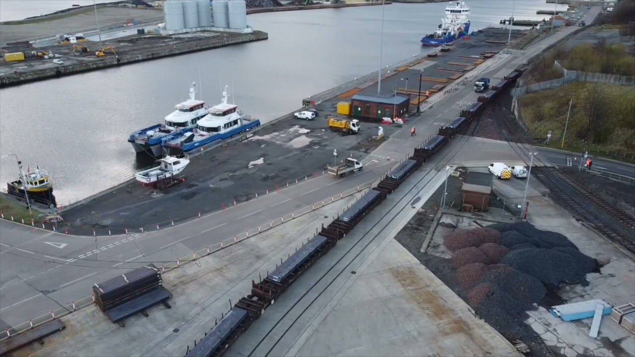 First Steel Train   Port of Sunderland