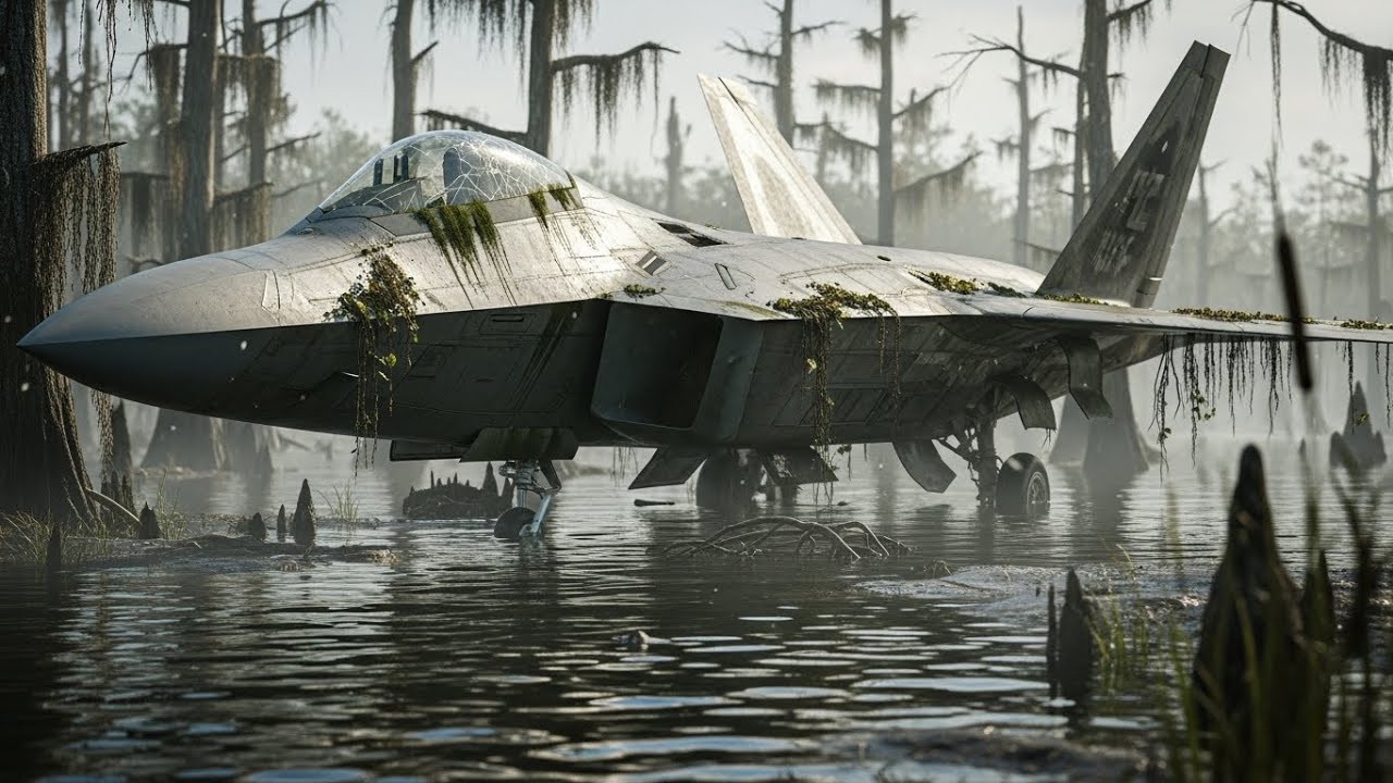 Unbelievable Abandoned in the Swamp for Decades — F-22 Raptor Restored From Rust