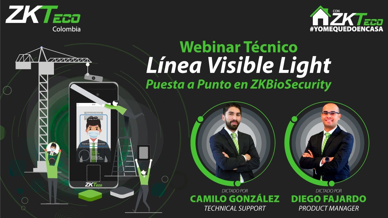🟢 Webinar: Técnico Línea Visible Light puesta a punta - ZKTeco Colombia