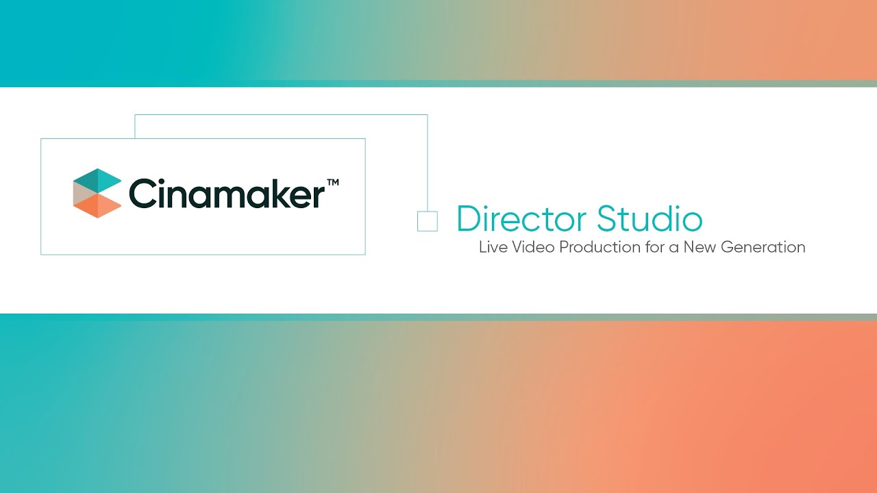 Welcome to the Cinamaker Director Studio Webinar | SuperPowers for your Live Streams and Meetings