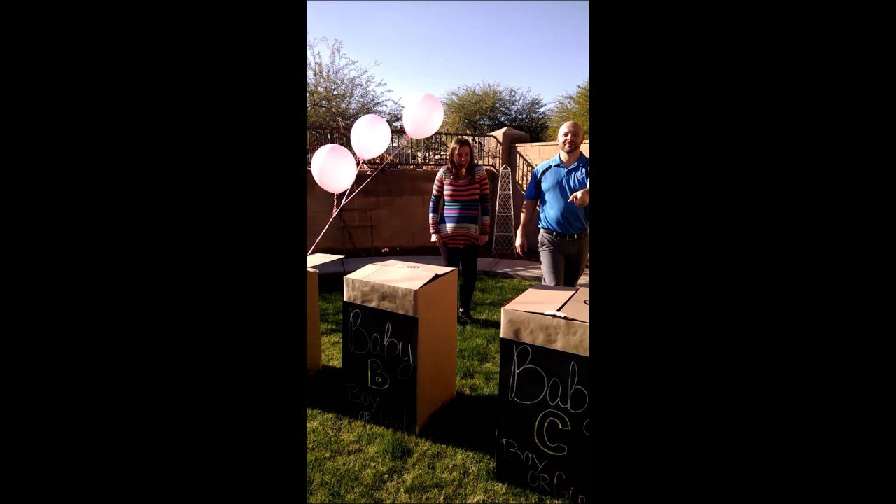 Gender reveal of the Mead Quadruplets