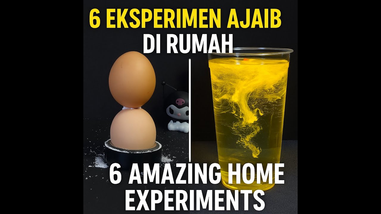 Eksperimen Sains di Rumah Paling Seru,Most Fun Science Experiments at Home