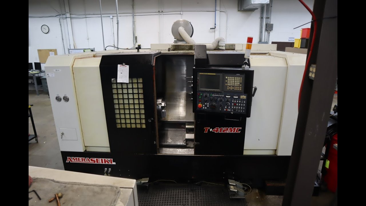 Amera Seiki T-412MC CNC Turning Center w Live Milling, 12 Station Turret, 12