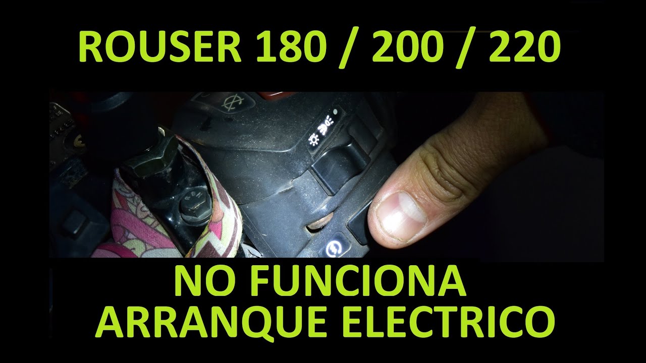 NO FUNCIONA ARRANQUE ELECTRICO SOLUCIONADO! Bajaj Rouser 180-200-220