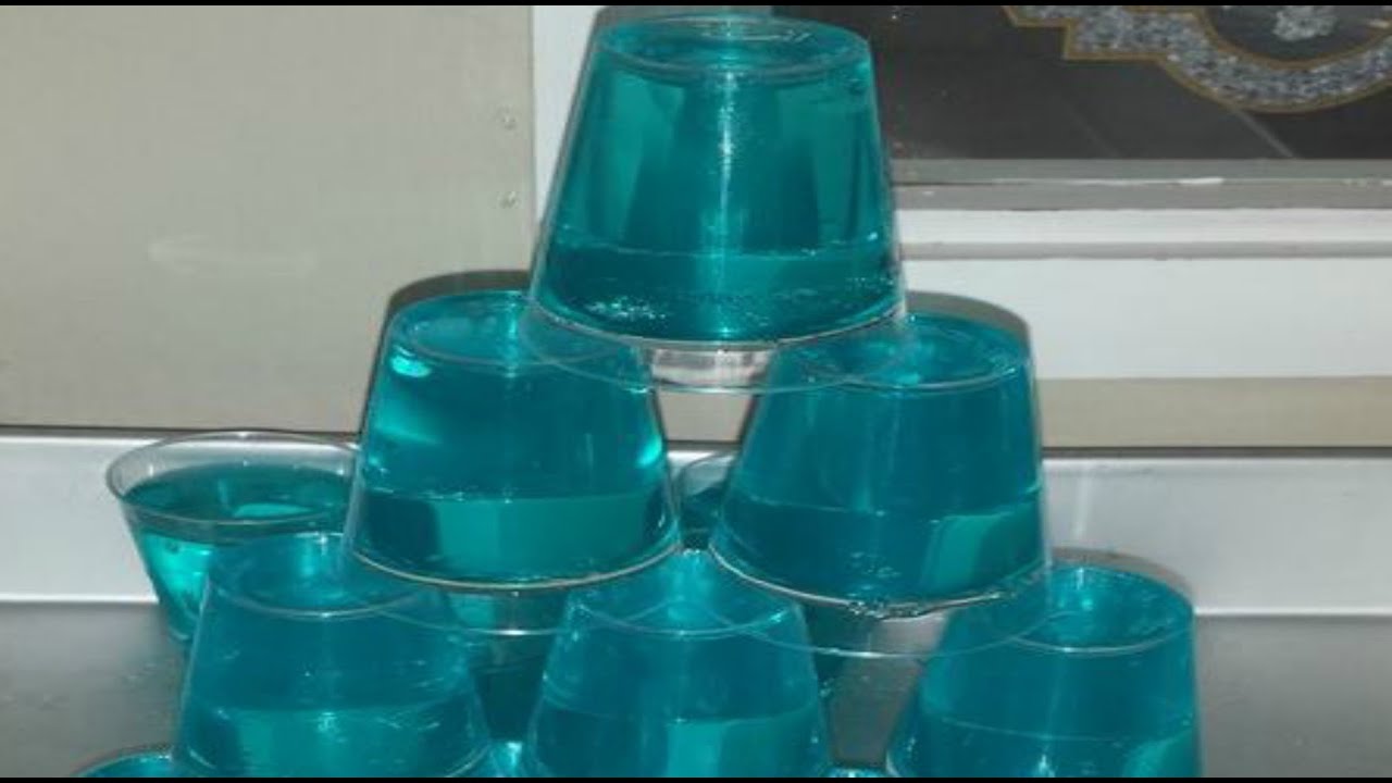 GELATINA AZUL ( para mesa de postres economica )