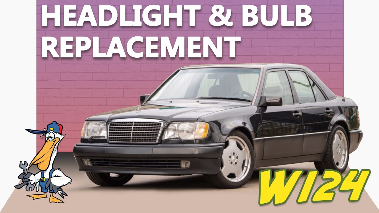 Сборка и замена ламп фар Mercedes-Benz W124 E-Class