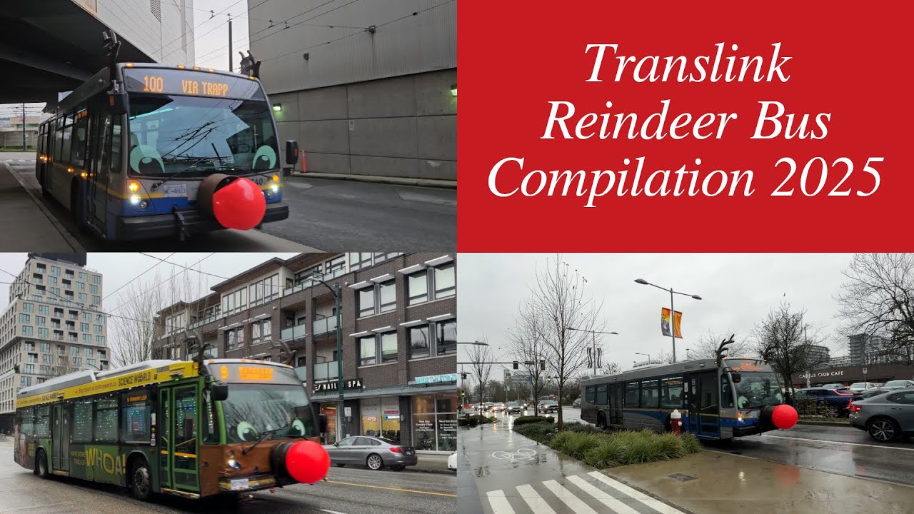 Translink Reindeer Buses Around Metro Vancouver - A 2025 Compilation