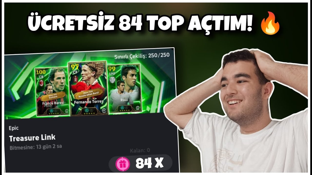 ÜCRETSİZ 84 EPİK AÇTIM 🎁 ÖYLE BİR OYUNCU ÇIKARDIM Kİ 🔥 - (eFootball 2026 Mobile)