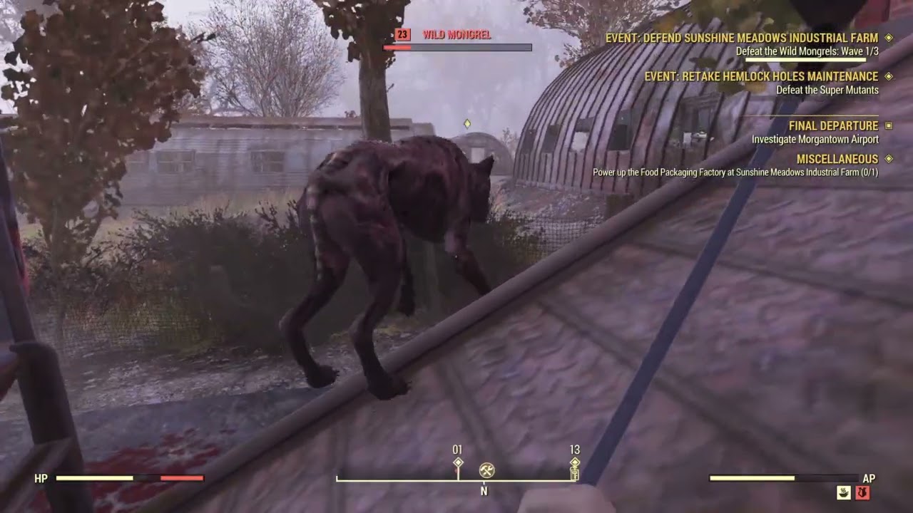 Fallout 76 sunshine meadows industrial farm event power up food packaging