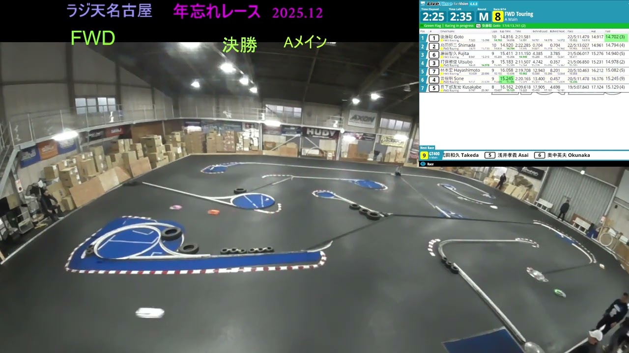 2025年12月　FWD決勝Aメイン  ラジ天名古屋　年忘れレース
