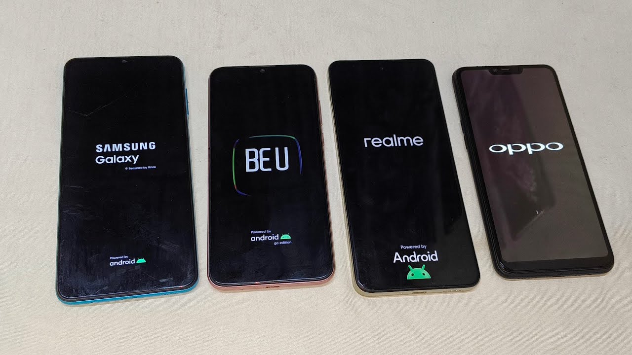 Samsung F12 vs Lava BeU vs Realme 14x vs Oppo A3s Reboot Speed Test
