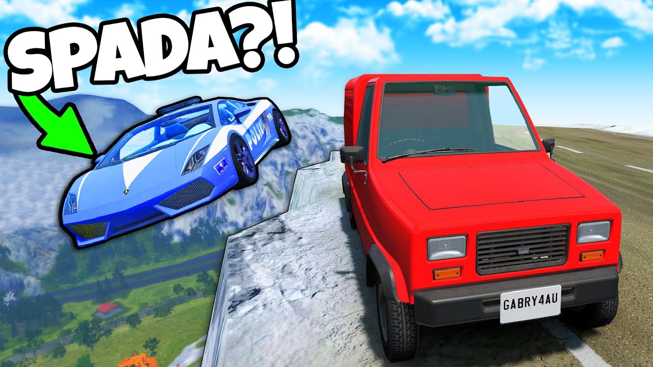 ❄️ SPADŁEM Z OGROMNEGO KLIFU?! | BeamNG Drive |
