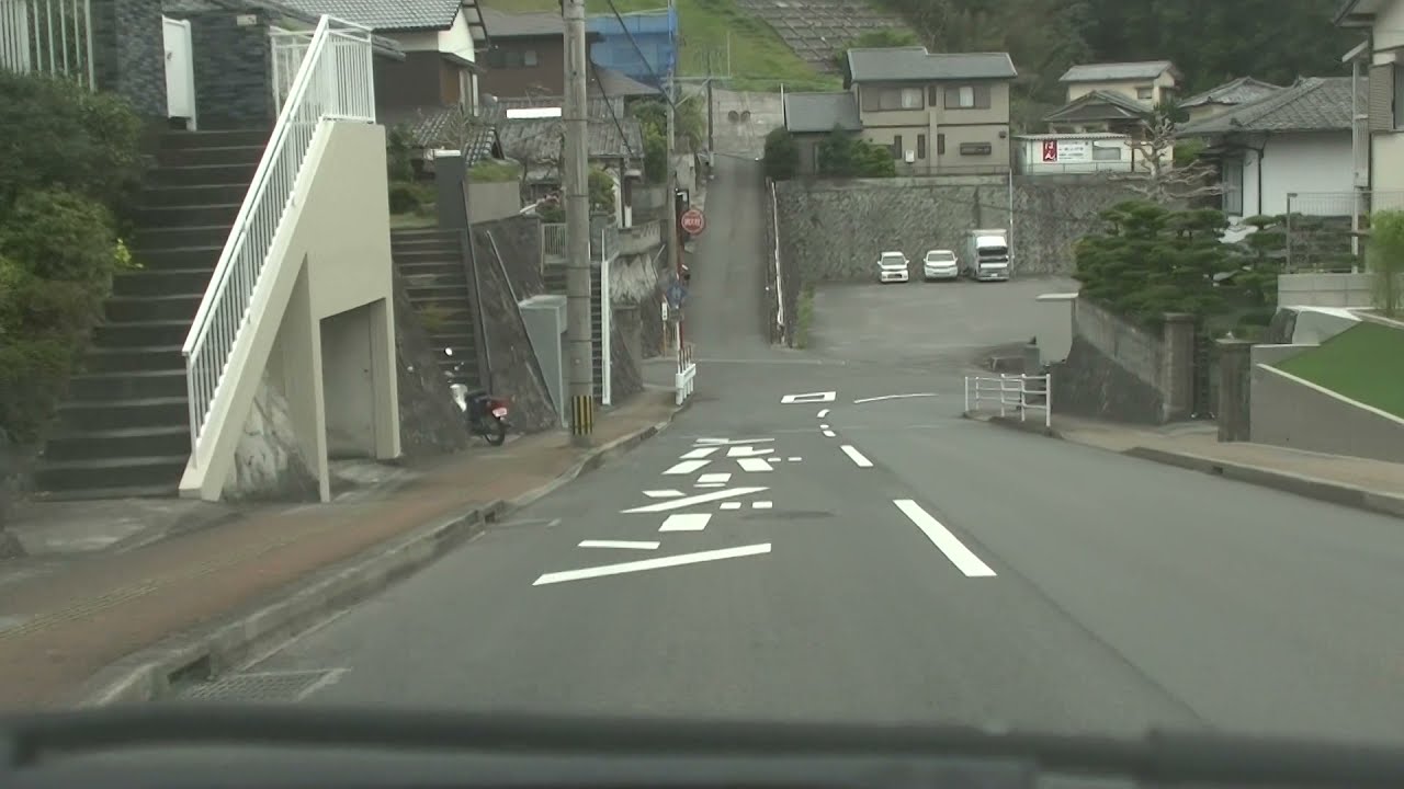長与町吉無田付近→長与南交流センター→長与ニュータウン（うろうろ）女の都→女の都入口→長崎市昭和→長商→職業訓練校→高田中→高田越→百合野橋付近