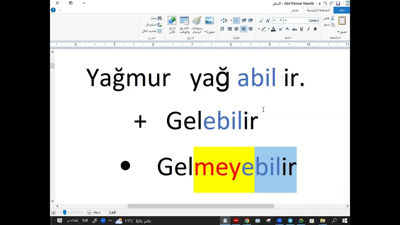 İhtimal Olasılık  Abil  -  قاعدة الاحتمال باللغة التركية