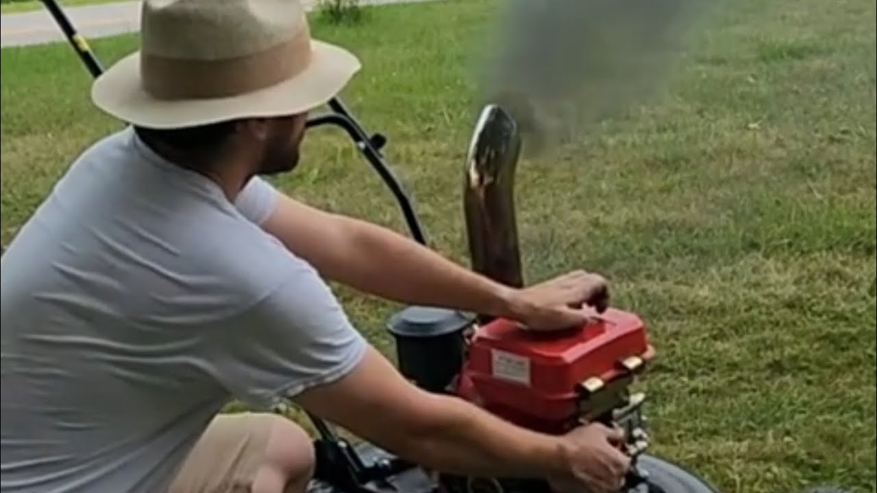 DIESEL PUSH MOWER ROLLS COAL