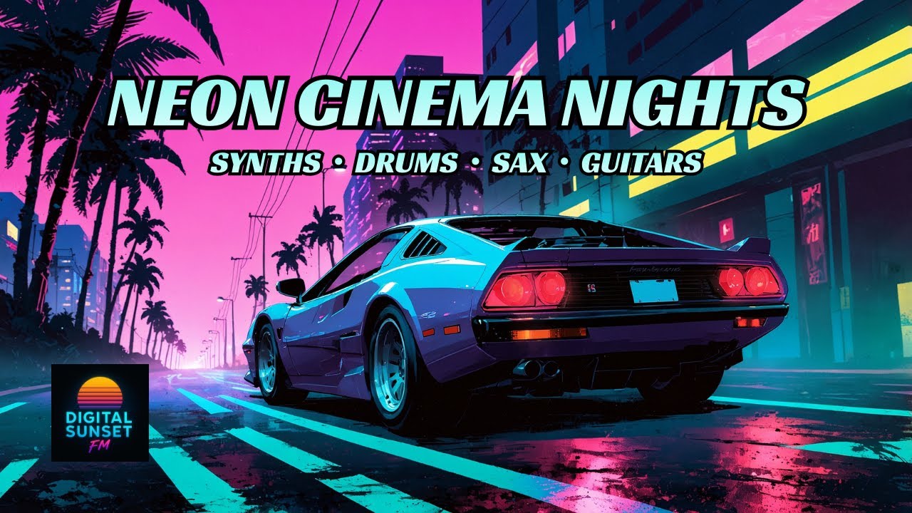 Afterglow Coast 🌴 Neon Cinema Nights — 80s Synthwave Night Drive Mix
