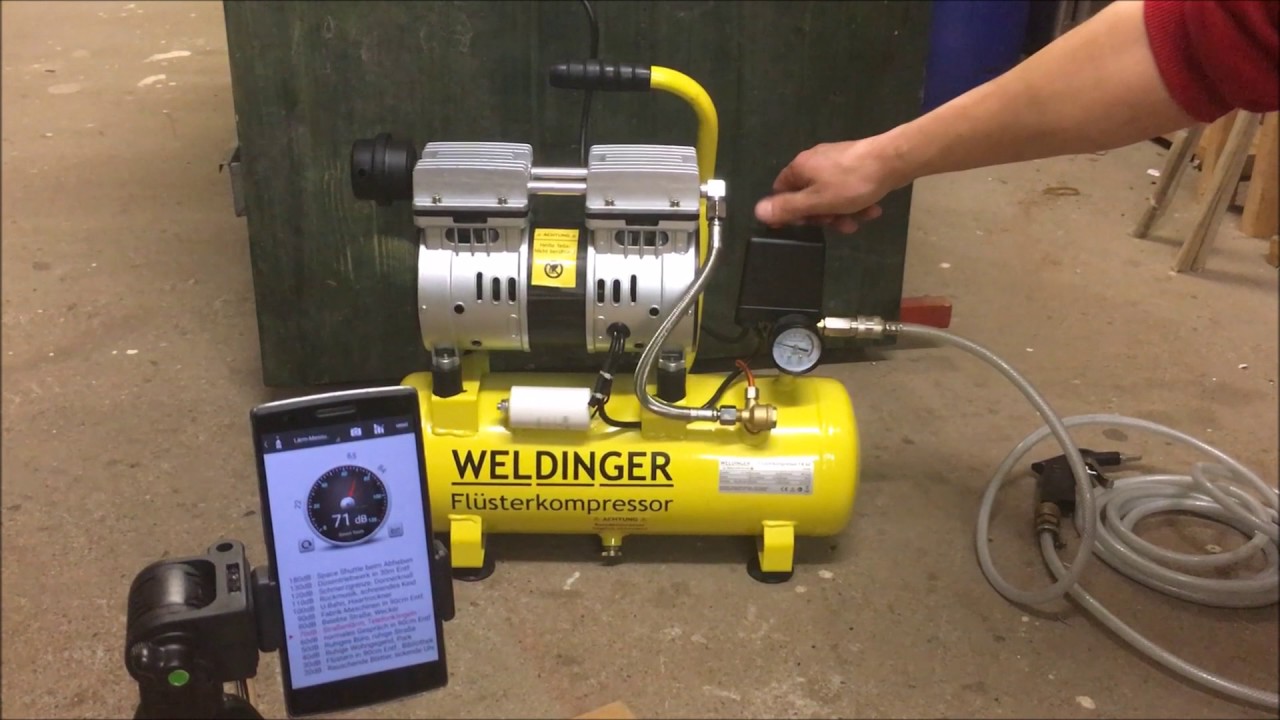 Weldinger FK60 Flüsterkompressor ÖLFREI - TEST