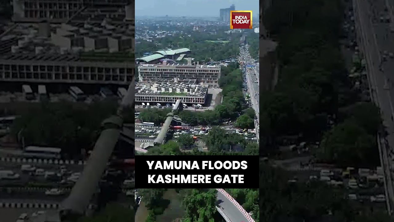 Yamuna Floods Kashmere Gate | #delhifloods #delhifloodupdate #delhirains #delhi #floodalert