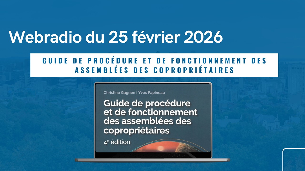 Webradio du 25 février 2026 - Guide de procédure et de fonctionnement des assemblées