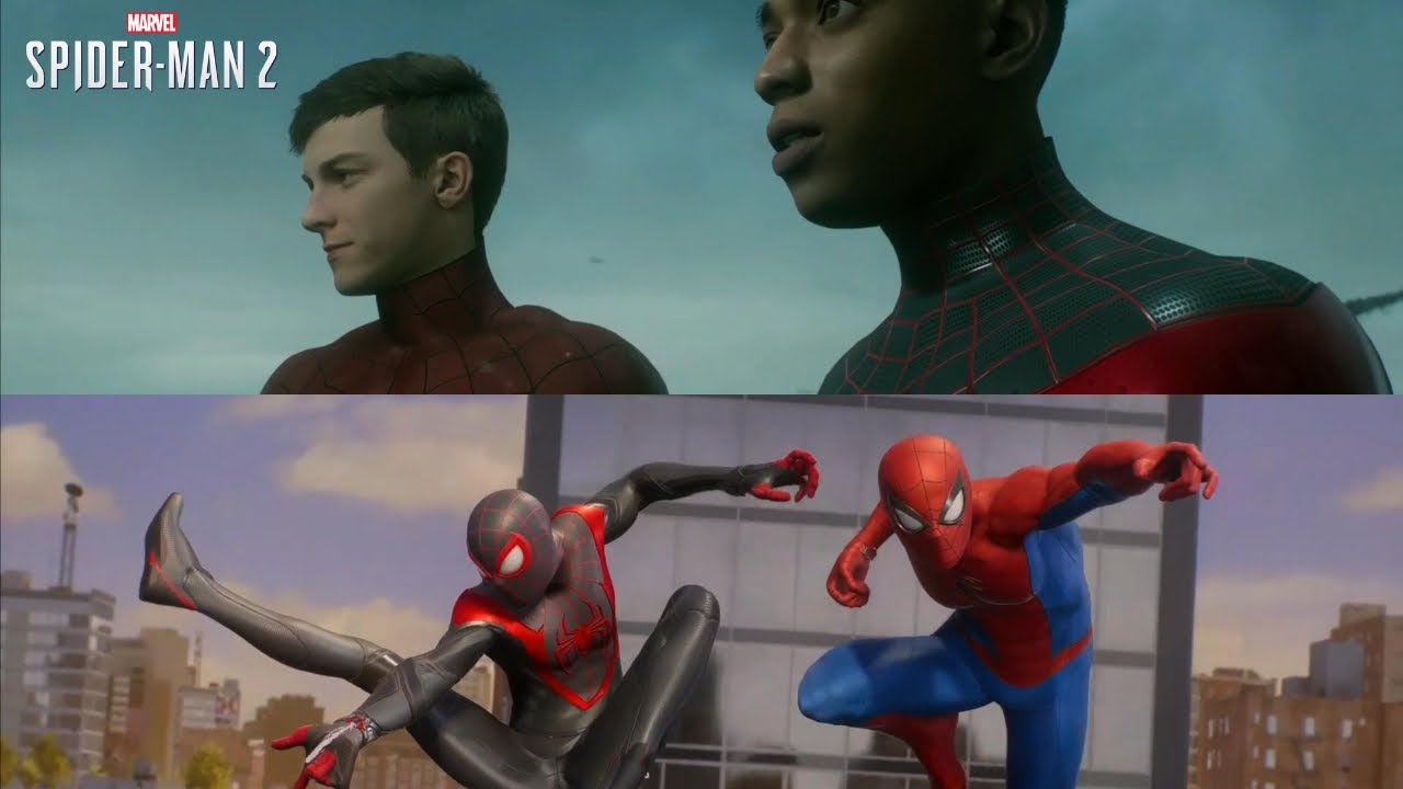 All Story Mode Cutscenes With The Classic Suits And Classic Black Suit - Marvel's Spider-Man 2