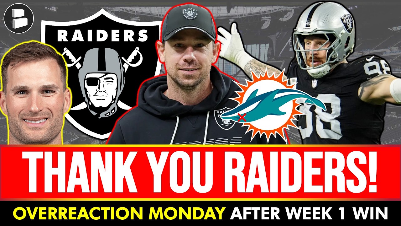 Klint Kubiak THANKYOU! Raiders Overreaction Monday After Dolphins NFL Week 1 Game Ft. Kirk Cousins