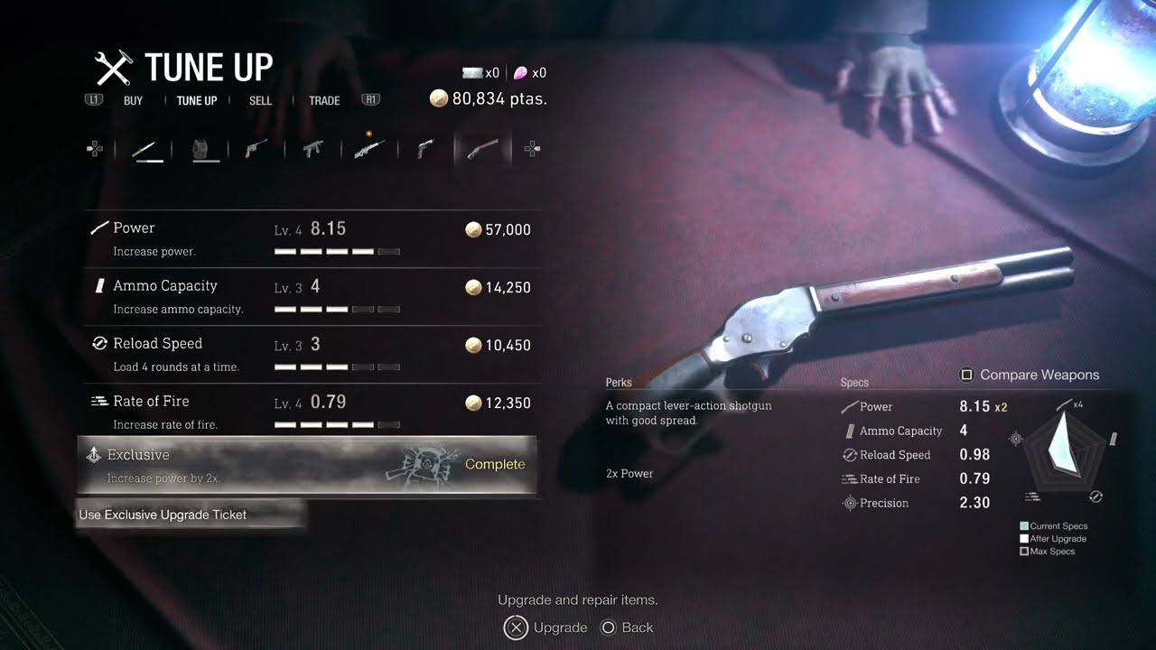 Exclusive Upgrade Ticket for Skull Shaker (DLC Weapon) - RE4 Remake