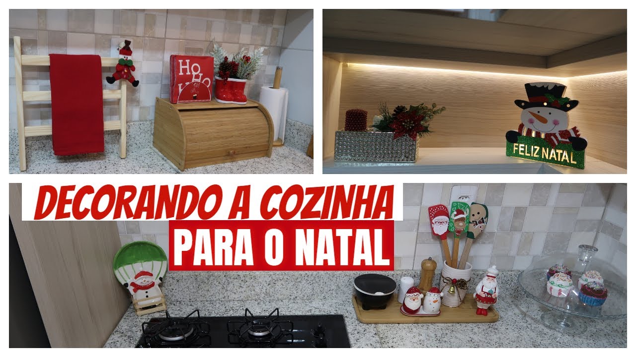 DECORANDO A COZINHA PARA O NATAL || Ficou muito Fofa #Natal2020