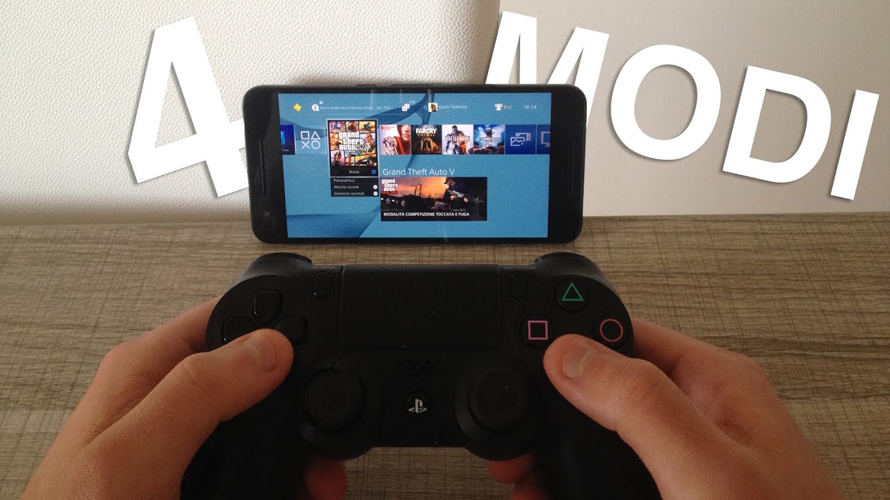 4 MODI per collegare il Joystick PS4 a Android!