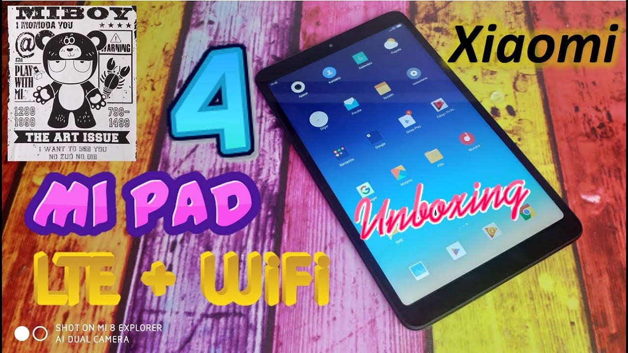Xiaomi Mi Pad 4 LTE 4/64 GB GPS Rozpakowanie