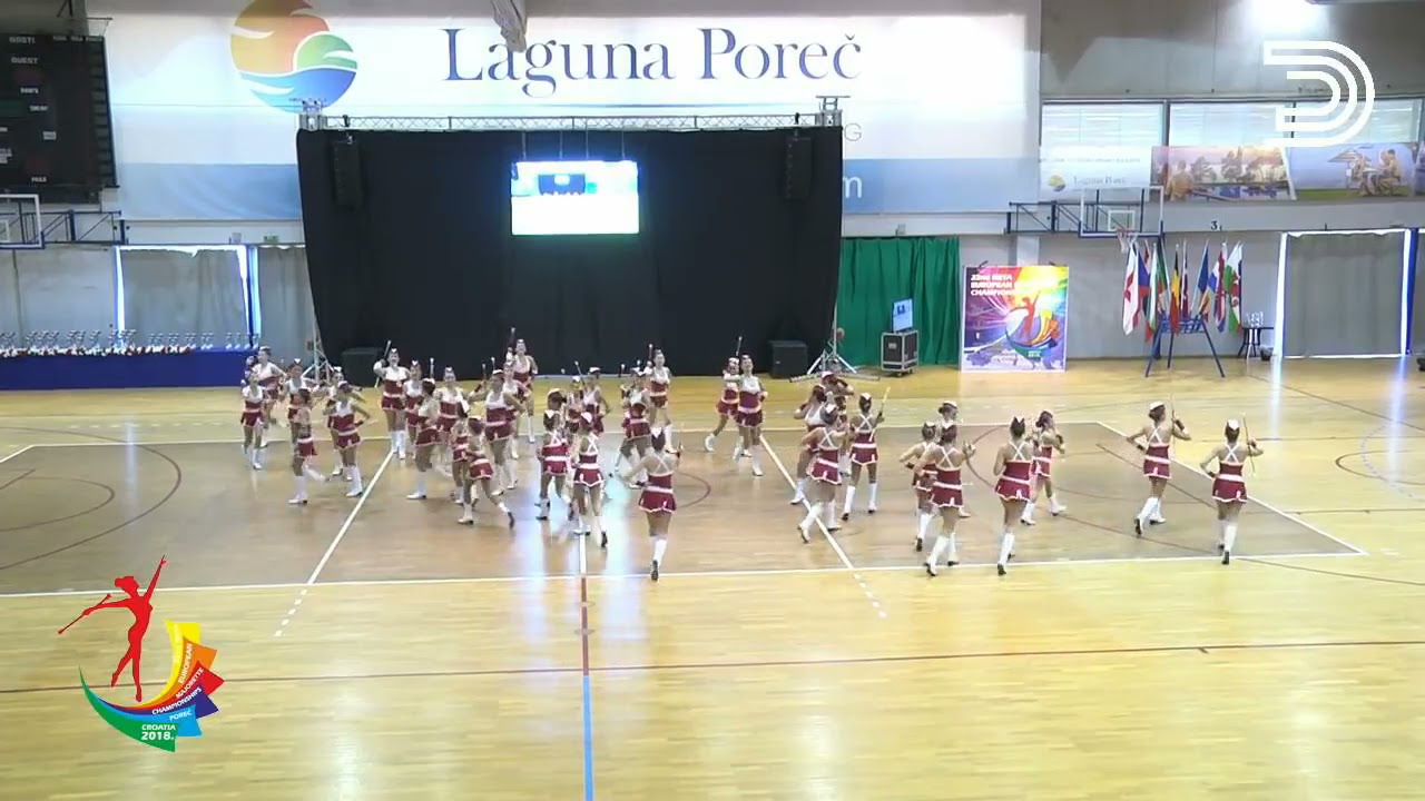 NBTA Europe Competition  Majorettes Porec 2018 - Traditional Corps Juvenile - Italy