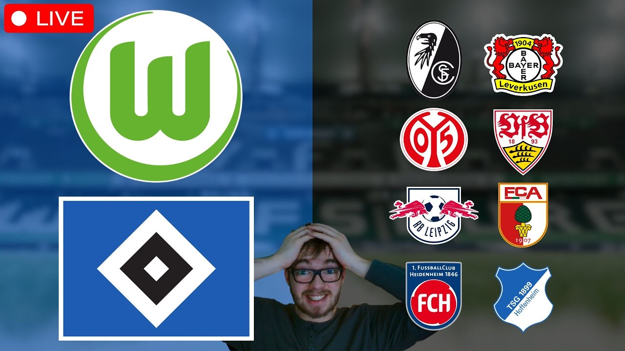 VfL Wolfsburg - Hamburger SV ( & Konferenz) / Bundesliga Watchalong LIVE