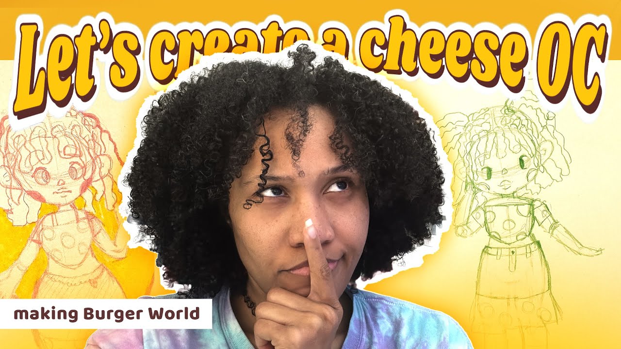 🧀 Making a cheesy OC for my imaginary BURGER WORLD! 🧀 | Art Log