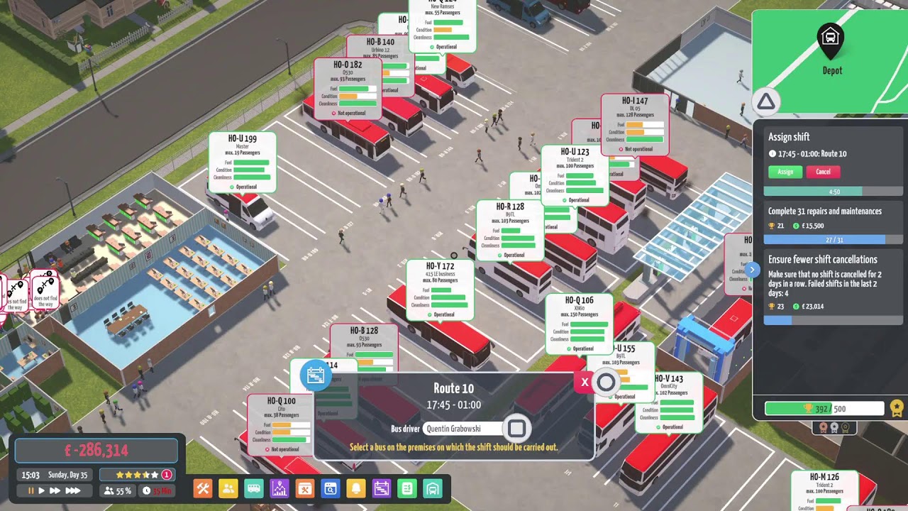 City bus manager