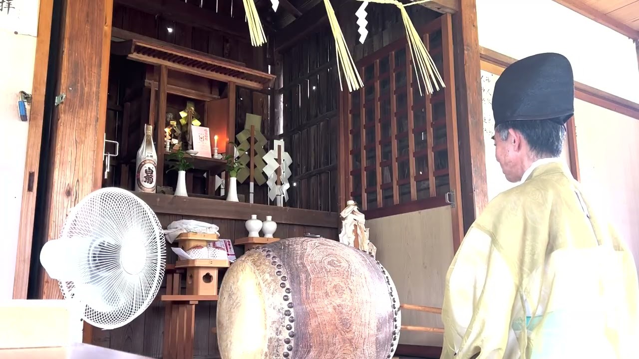 神宝のお神楽　祝詞と太鼓