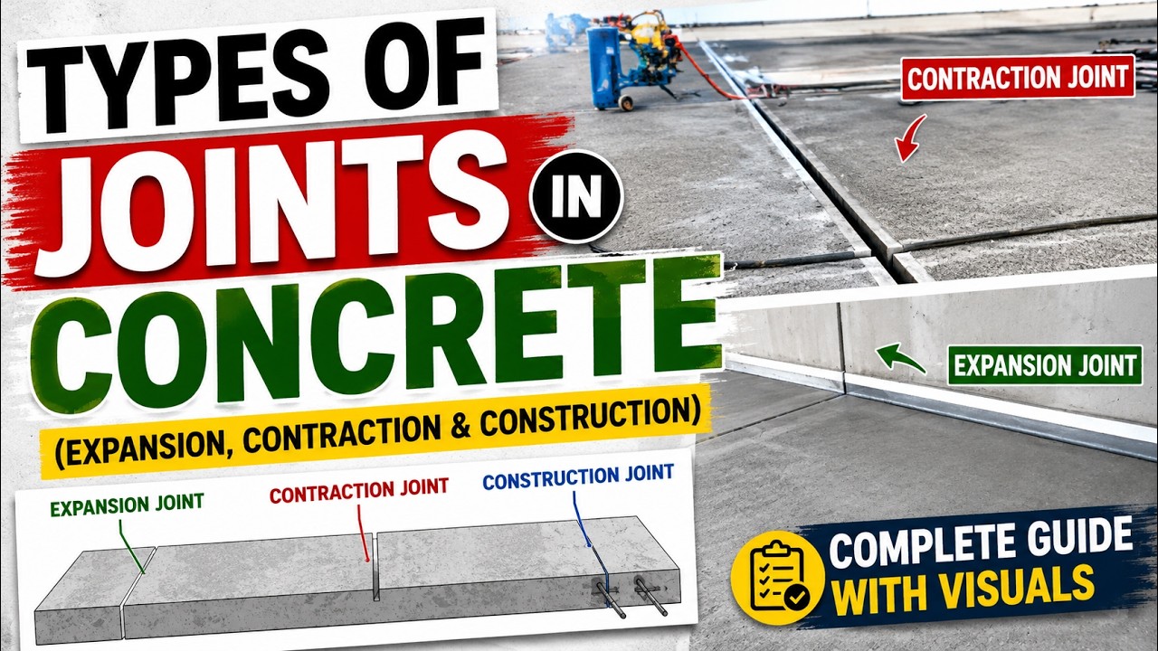 3Types of Joints in Concrete,Full Explain in Hindi