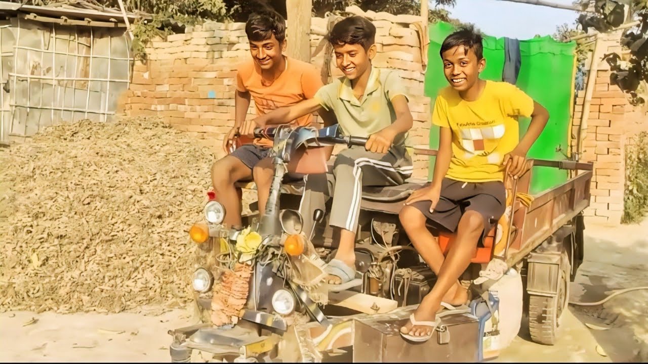 छोटका भाई ने चुपके से गाड़ी लेकर निकल गया 🚗