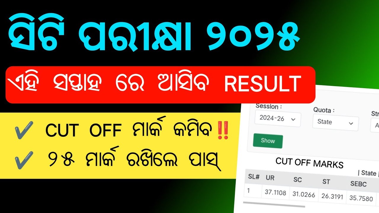CT Cut Off 2025 | CT Entrance Pass Mark 2025 | Odisha CT Exam 2025 | CT Qualify Mark 2025 | CT Exam 