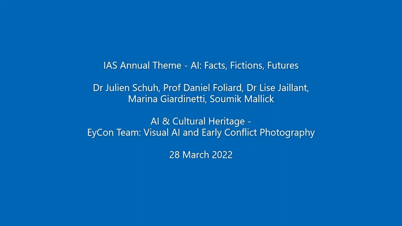 Eycon Team - Visual AI and Early Conflict Photography