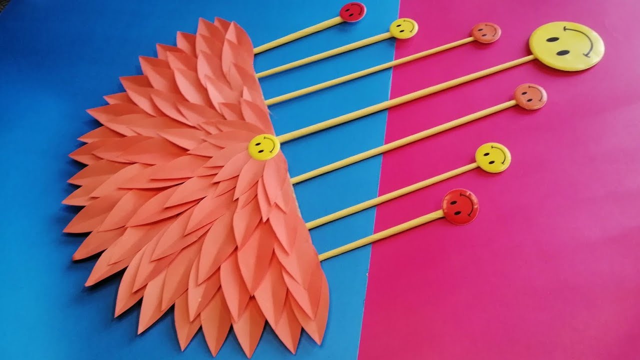 Easy and Quick paper wall Hanging idea | A4 Sheet Wall Decor idea