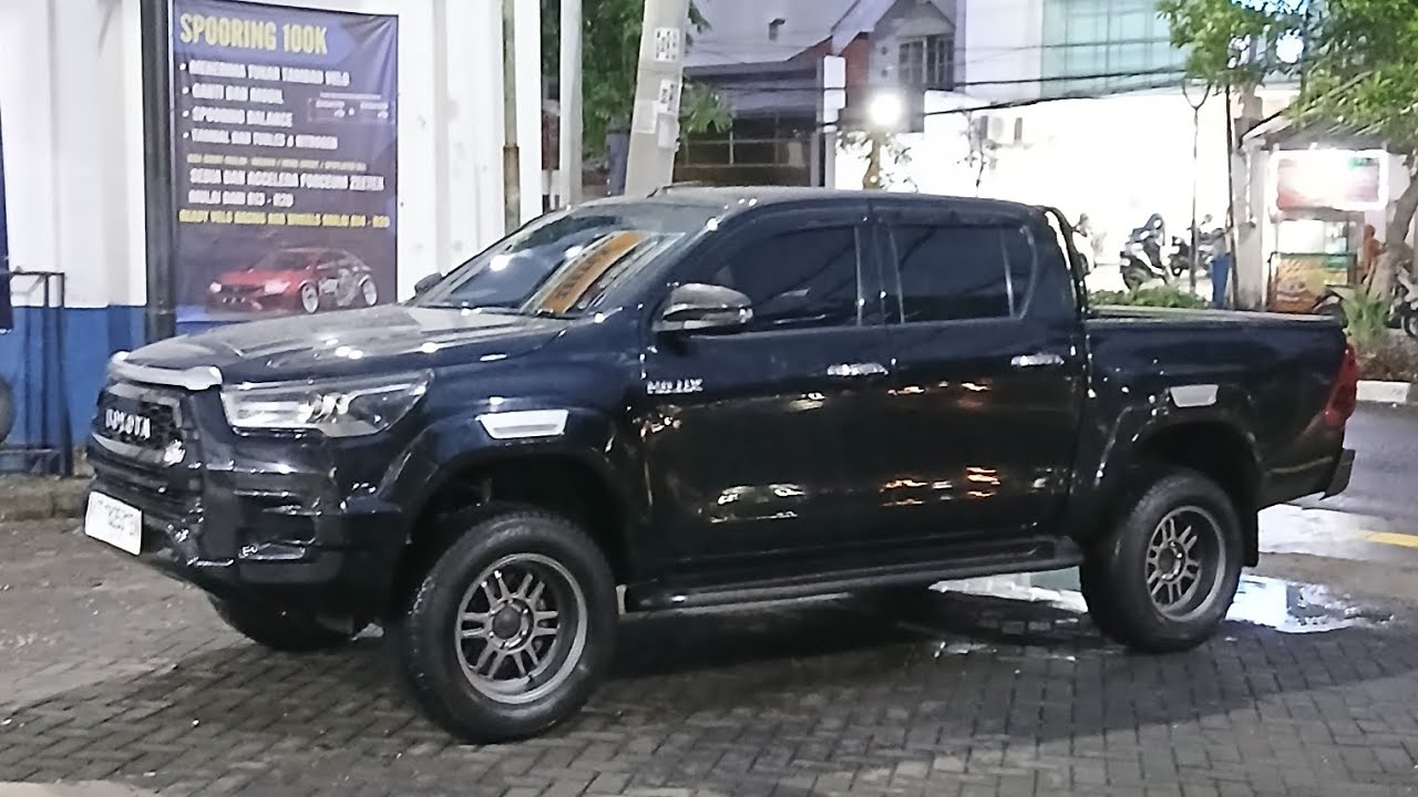 Hilux Modif Velg Hsr Boroko BLY 01 R17 Sandy Grey Tampil Ganteng 