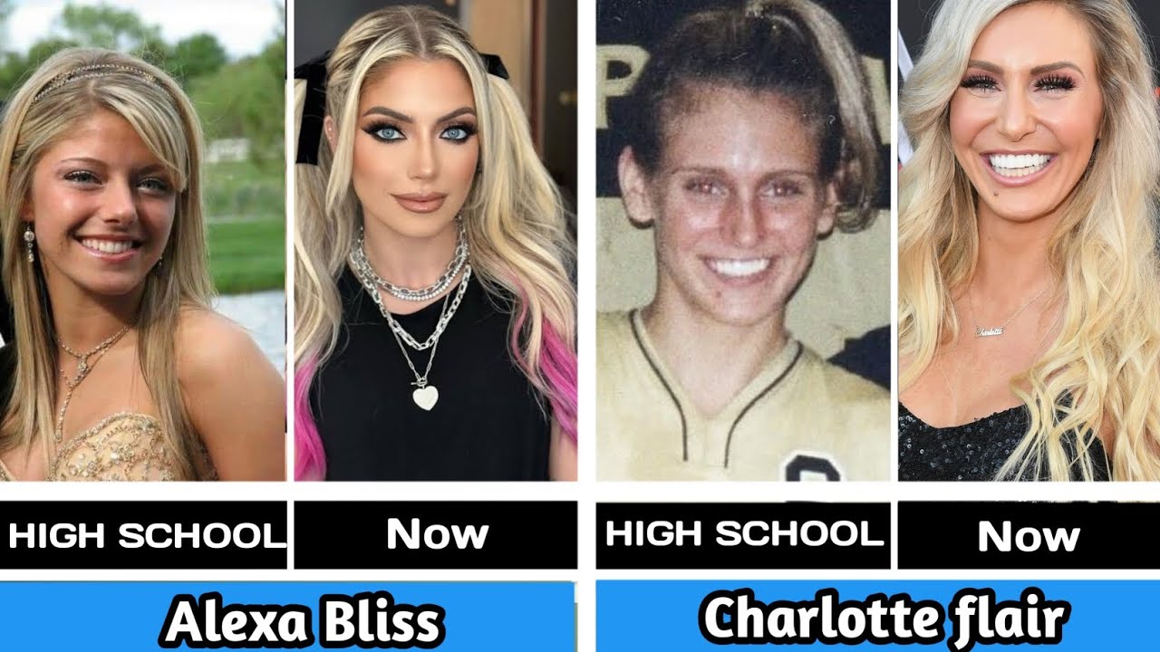 WWE Women Wrestlers’ High School vs Now - Shocking Transformations