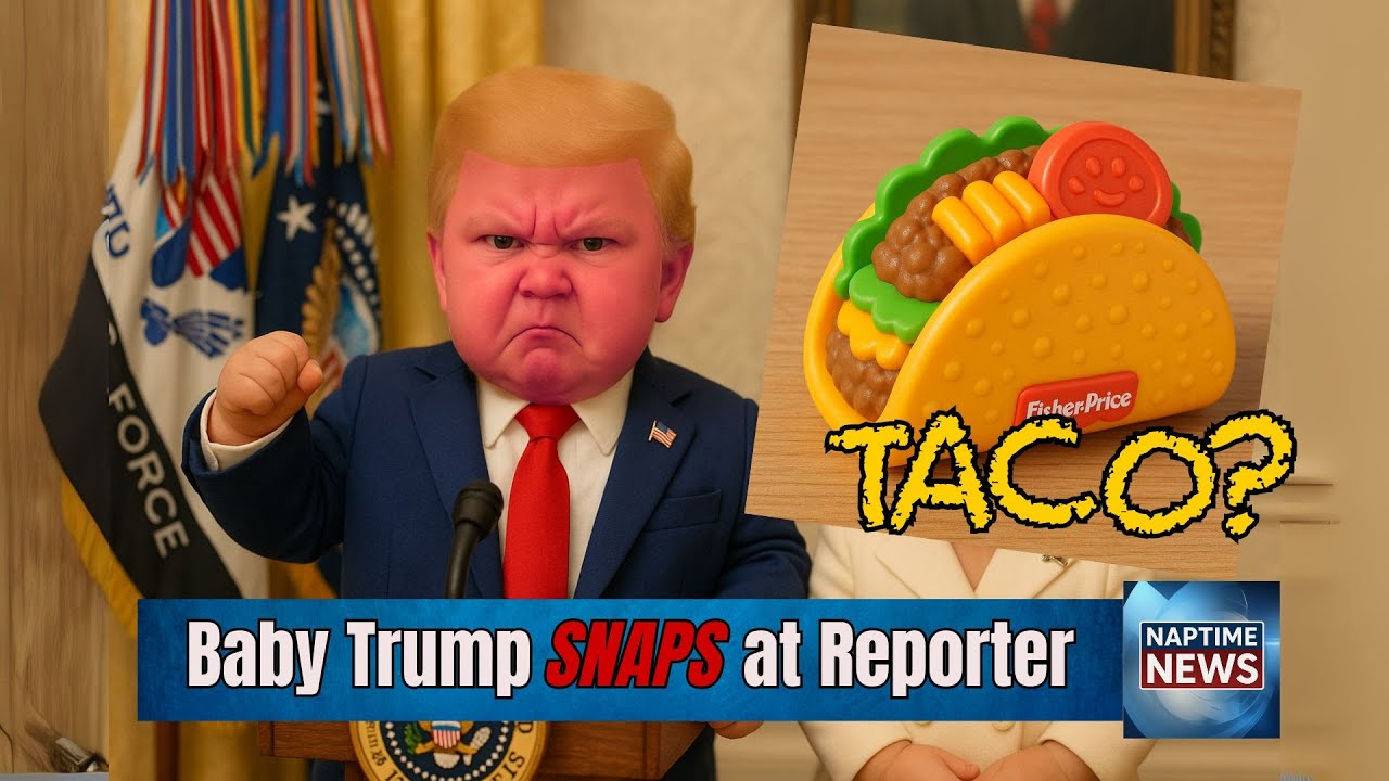 Baby Trump Taco Crashes Out on Reporter