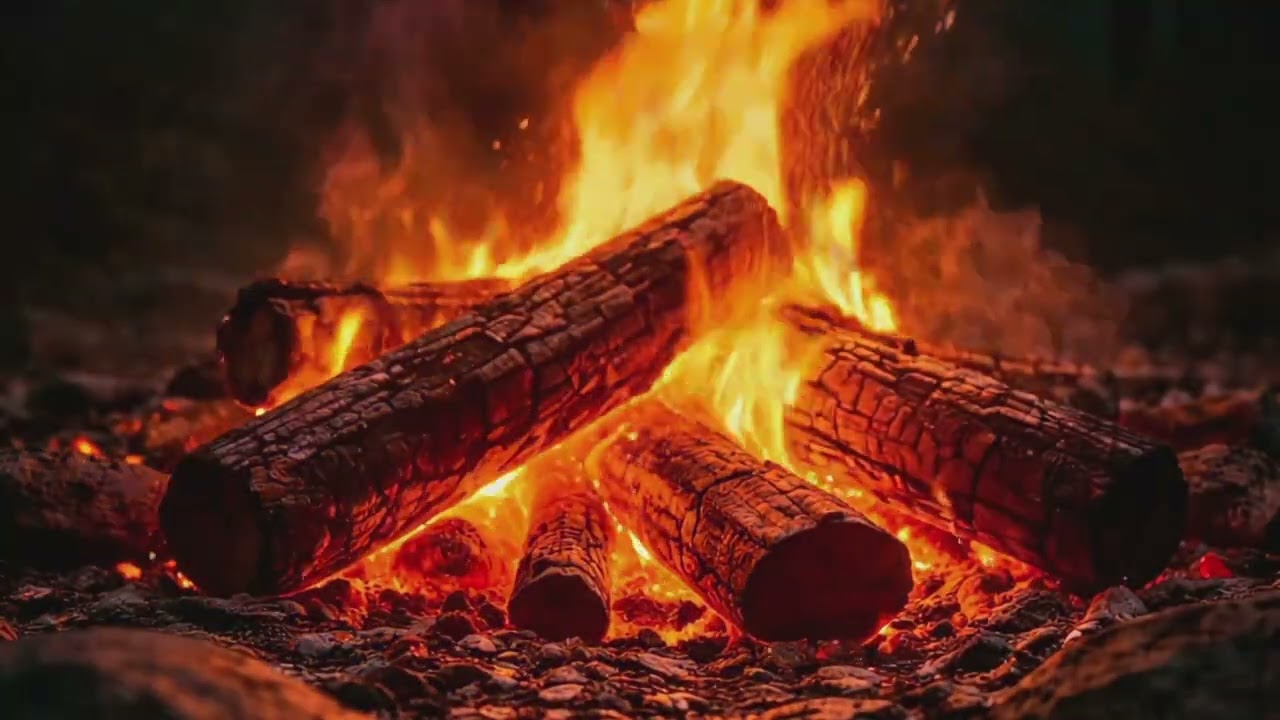 불멍 3시간 🔥 장작 타는 소리 | 힐링 수면 ASMR | Campfire Sounds