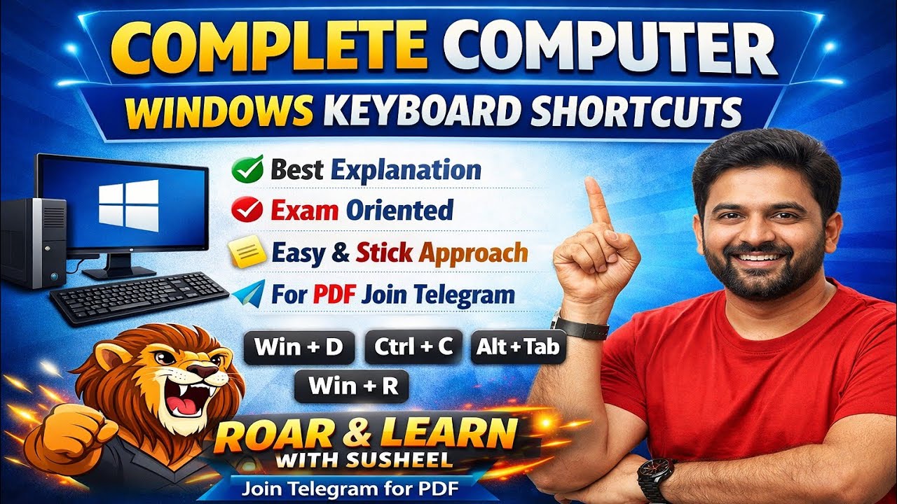 Windows Keyboard Shortcuts | Easy & Stick Approach | short tricks | Complete Computer 